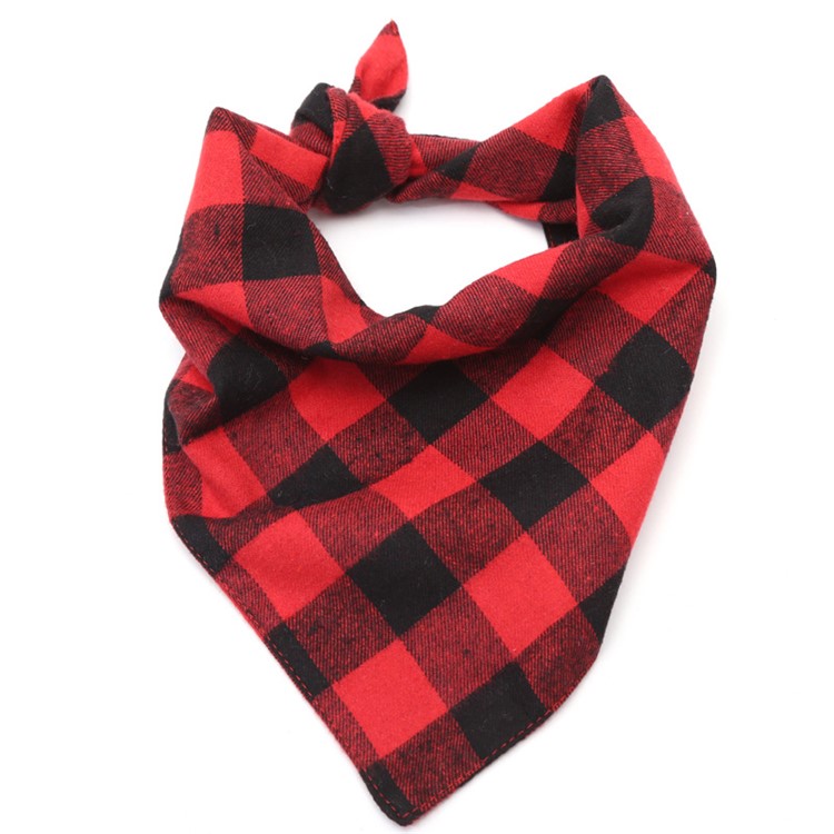 LEMONDA Dog Bandana Plaid Pet Bandana Scarf Triangle Bib Kerchief, Size: 55 x 38 x 38cm-4