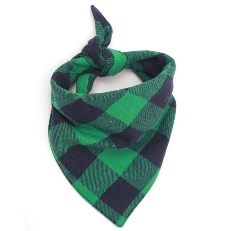LEMONDA Dog Bandana Classic Plaid Pet Bandana Scarf Triangle Bib Kerchief, Size: 70 x 48 x 48cm-1