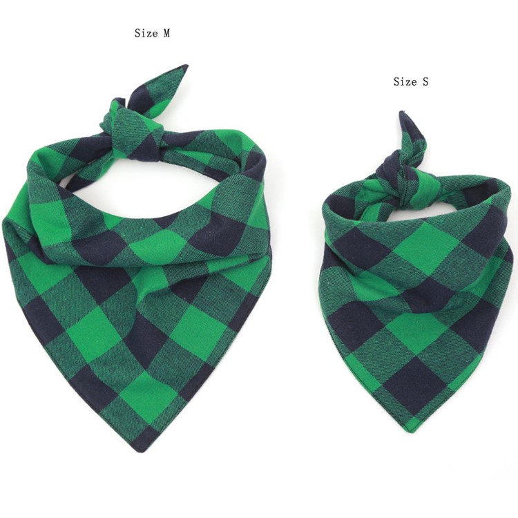 LEMONDA Dog Bandana Classic Plaid Pet Bandana Scarf Triangle Bib Kerchief, Size: 70 x 48 x 48cm-5