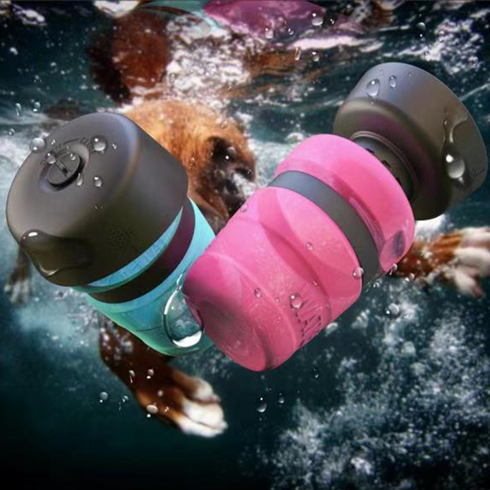 Pet Water Bottle Sports Squeeze Type Portable Cup Outdoor Cat Dog Kettle - Pink-3