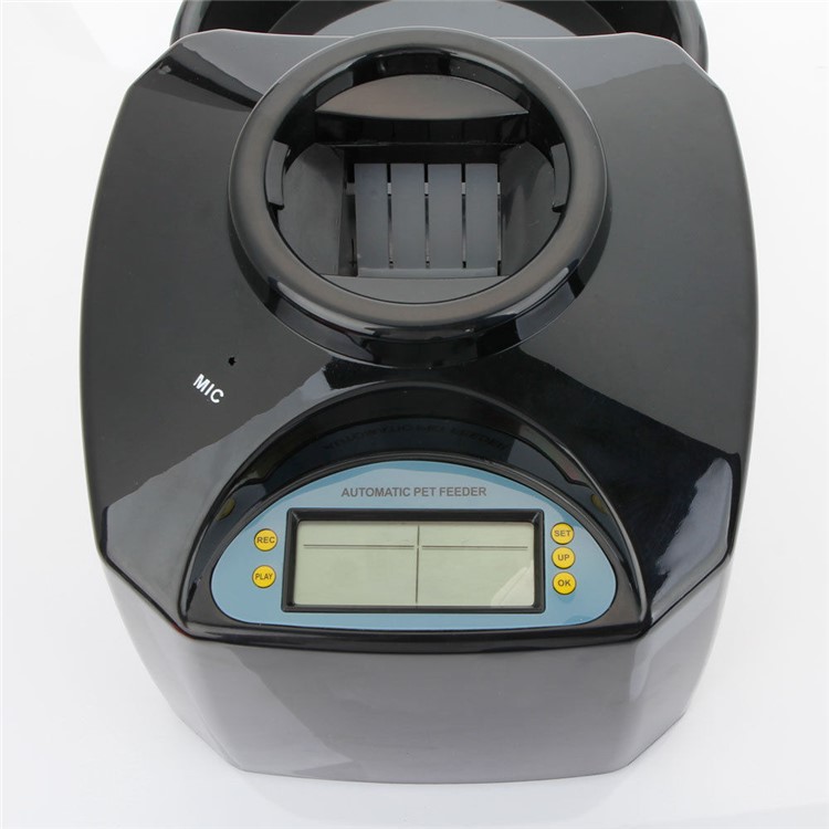 5.5L Automatic Pet Feeder Electric Pet Dry Food Container with LCD Display for Dogs Cats - Black-9