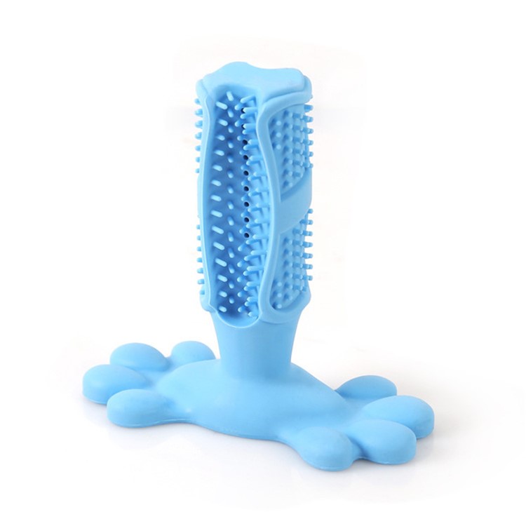 Cão Escova De Dentes Para Animais Mastigar Brinquedo Vara Dentes Limpador Massager - Azul Escuro-9