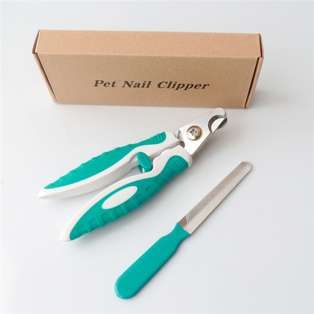 Pain-free Pet Nail Clipper Cutter Grinders for Cats Dogs Nails Care Tool with File-2