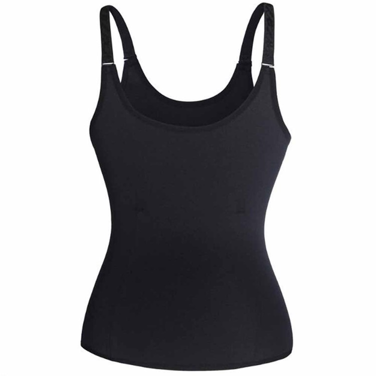 New Women Waist Trainer Cincher Control Body Shaper Underbust Sport Slimming Adjustable Shoulder Straps Ultra Sweat Shapers - Black / Size: L-3