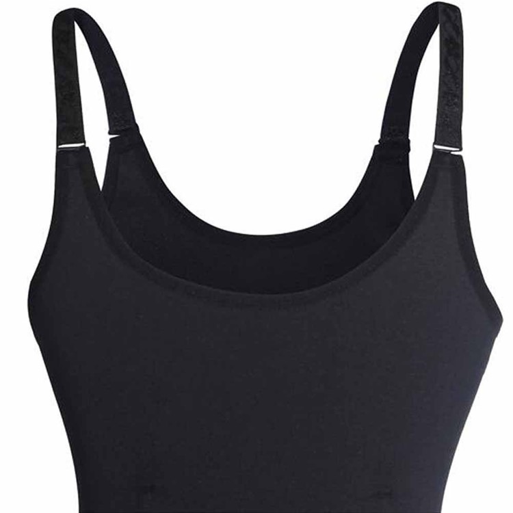 New Women Waist Trainer Cincher Control Body Shaper Underbust Sport Slimming Adjustable Shoulder Straps Ultra Sweat Shapers - Black / Size: L-9