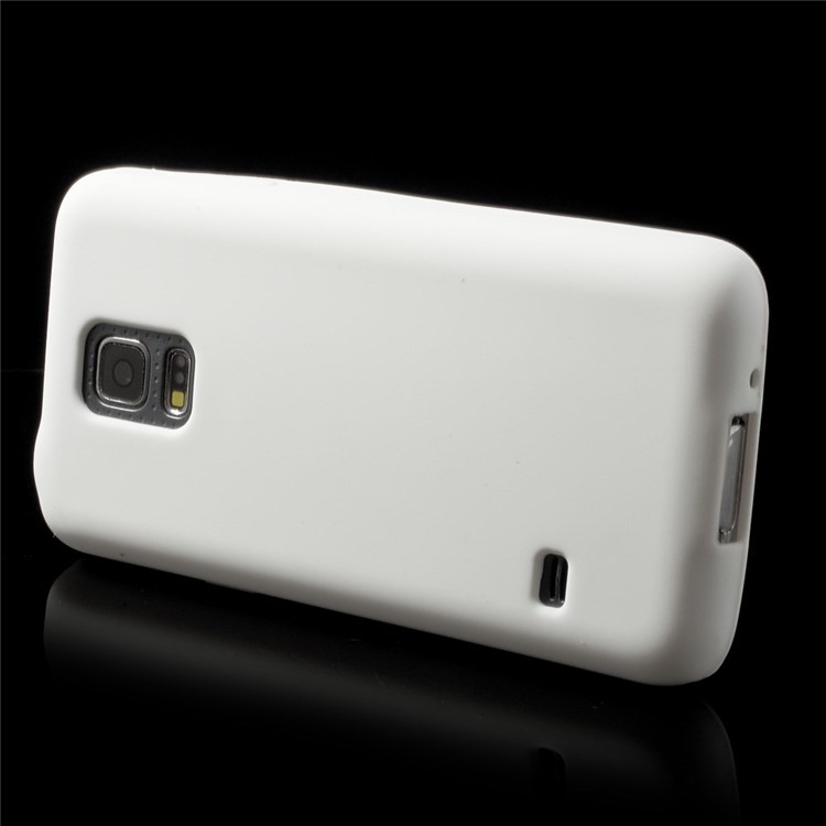 Soft Silicone Case for Samsung Galaxy S5 mini G800 - White-3