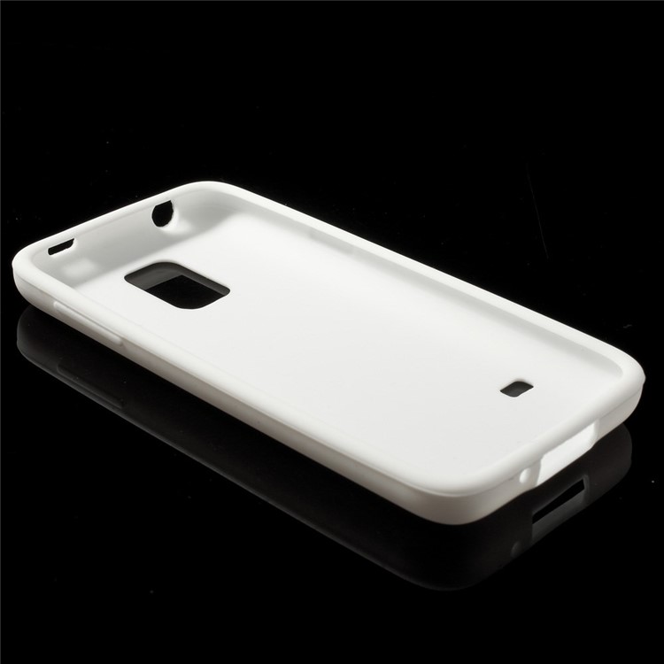 Soft Silicone Case for Samsung Galaxy S5 mini G800 - White-6