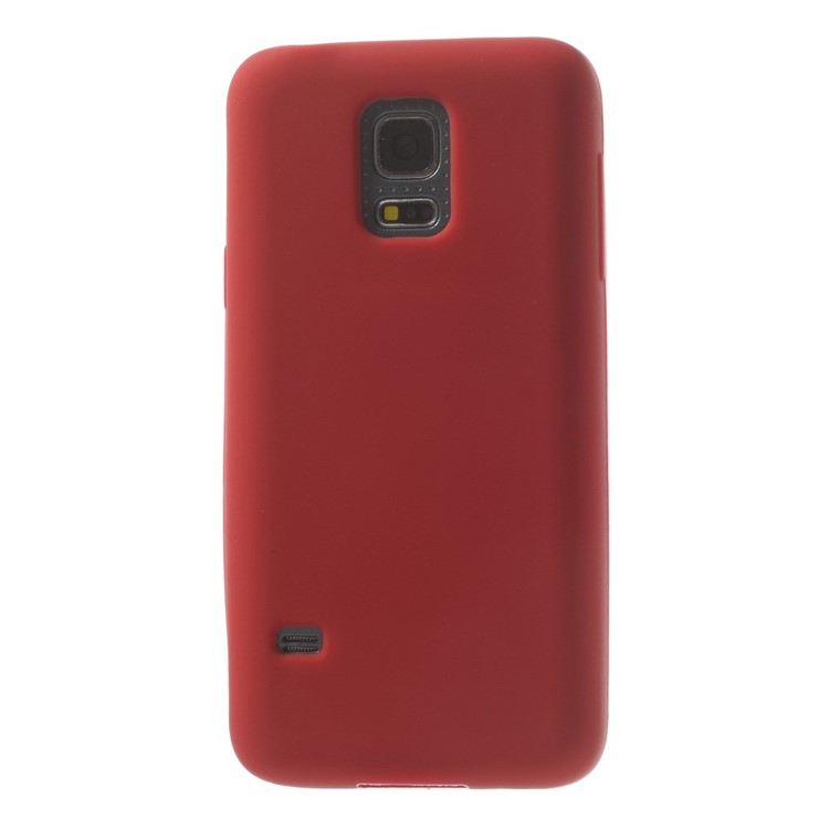 Silicone Cover Case for Samsung Galaxy S5 mini G800 - Red-2