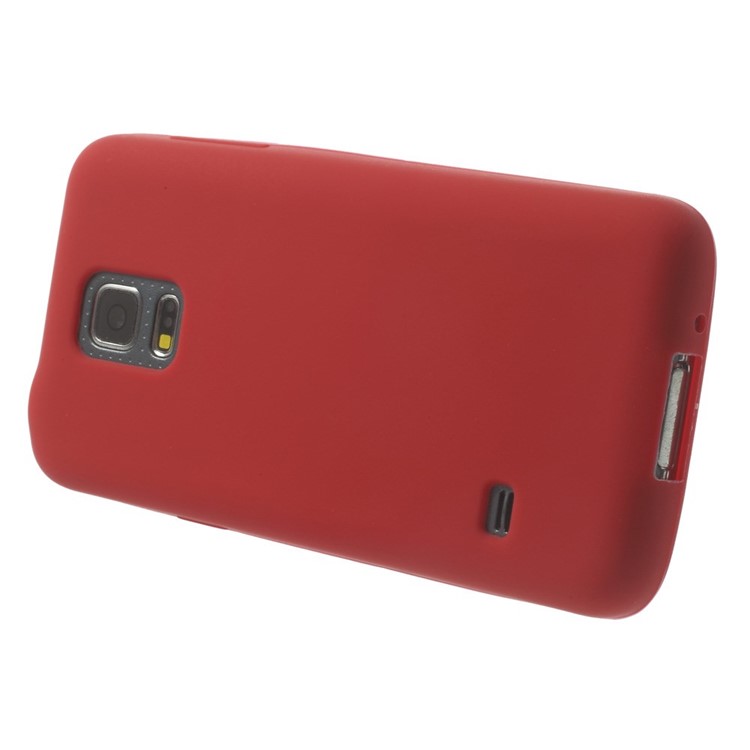 Silicone Cover Case for Samsung Galaxy S5 mini G800 - Red-3