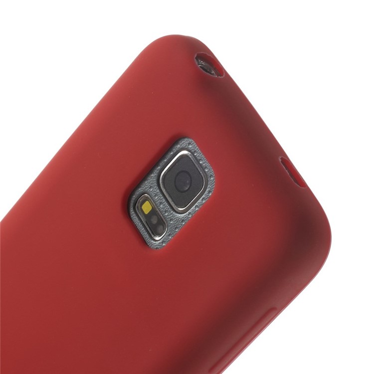 Silicone Cover Case for Samsung Galaxy S5 mini G800 - Red-5