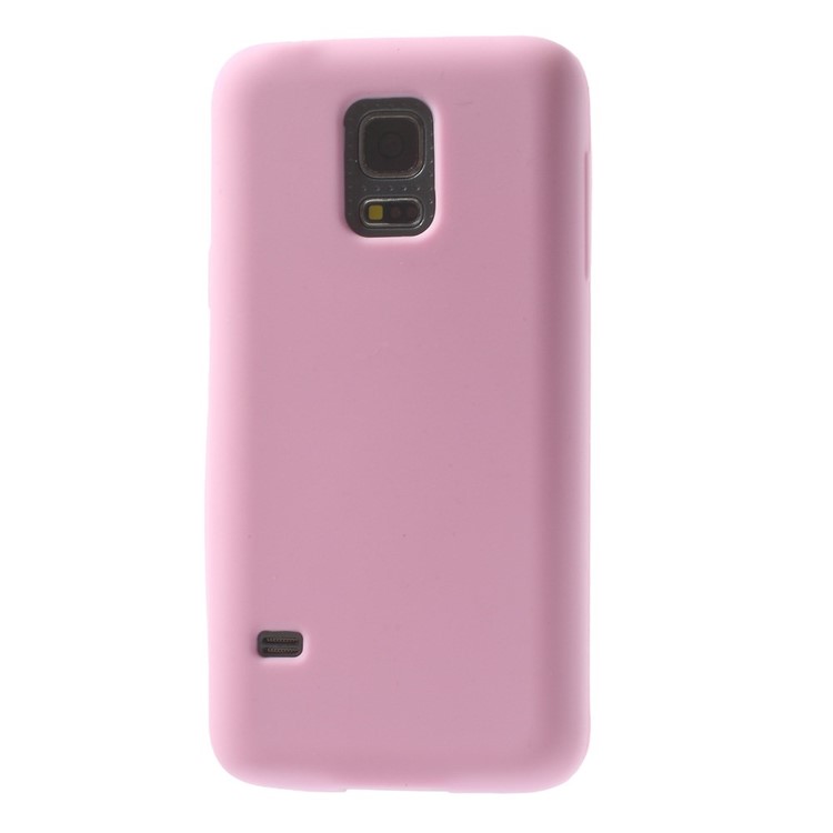 Silicone Shell Case for Samsung Galaxy S5 mini G800 - Pink-2