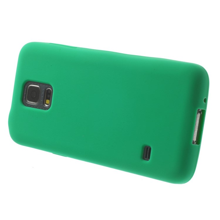 Silicone Gel Cover for Samsung Galaxy S5 mini G800 - Green-3
