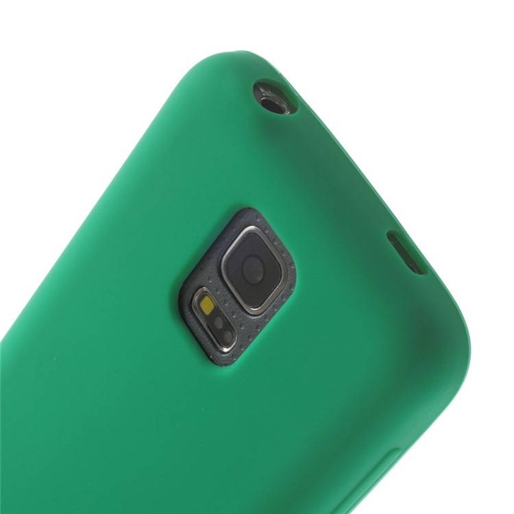 Silicone Gel Cover for Samsung Galaxy S5 mini G800 - Green-5