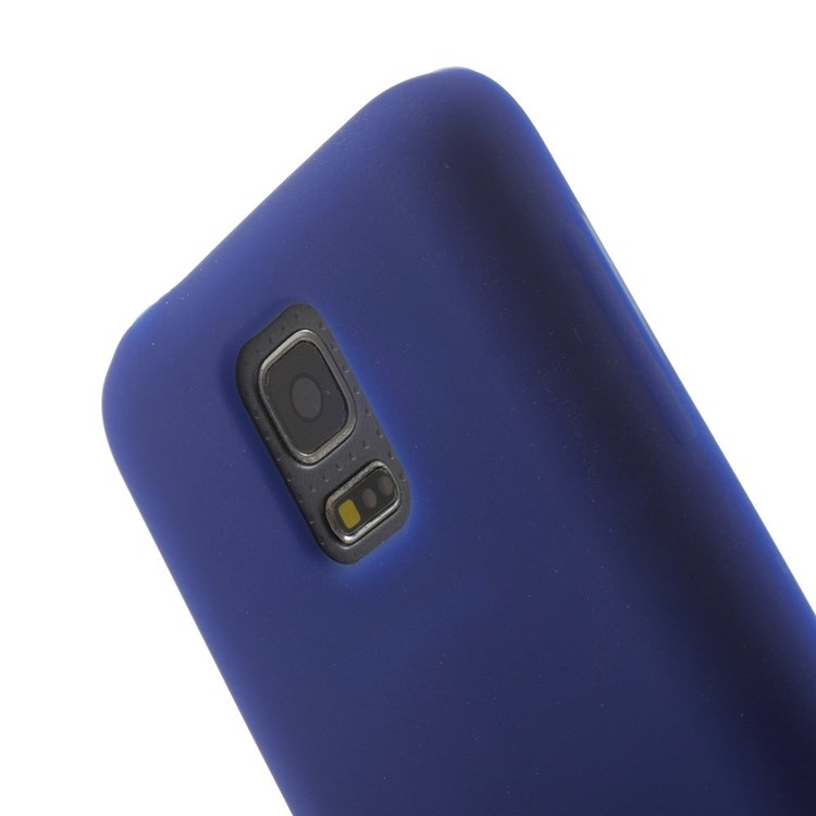 Soft Silicone Cover for Samsung Galaxy S5 mini G800 - Deep Blue-5