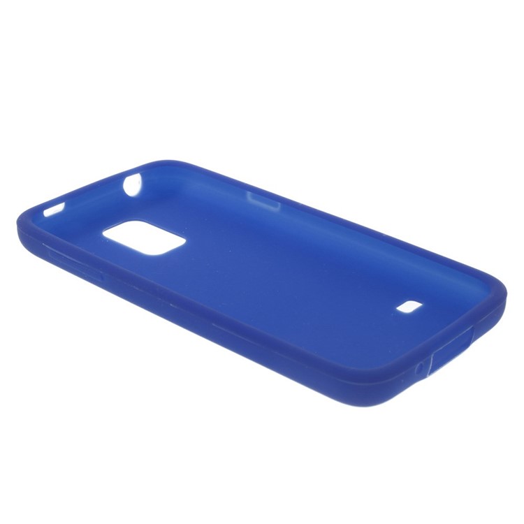 Soft Silicone Cover for Samsung Galaxy S5 mini G800 - Deep Blue-6