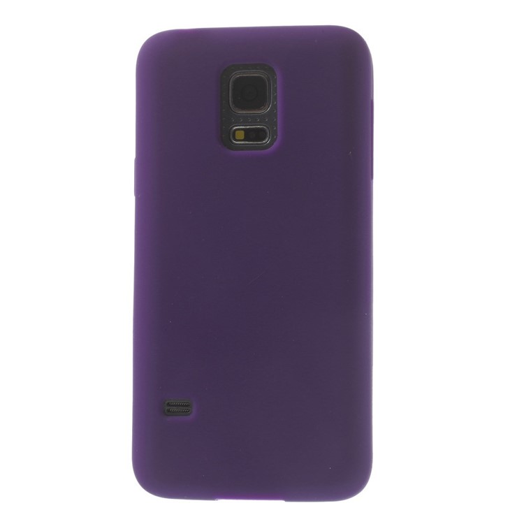 Silicone Gel Shell for Samsung Galaxy S5 mini G800 - Purple-2