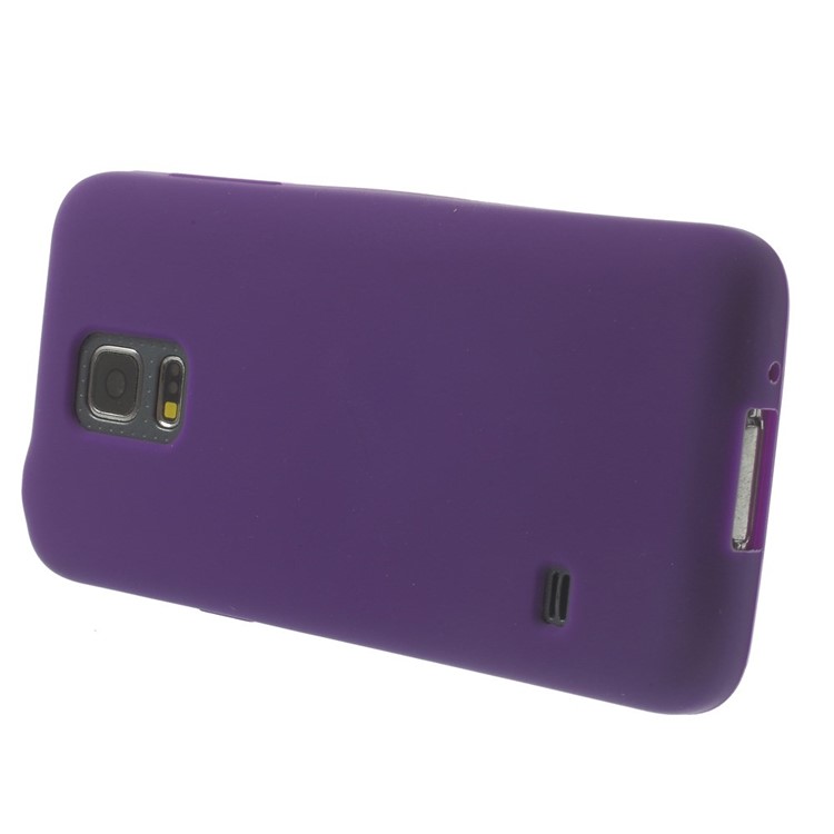 Silicone Gel Shell for Samsung Galaxy S5 mini G800 - Purple-3
