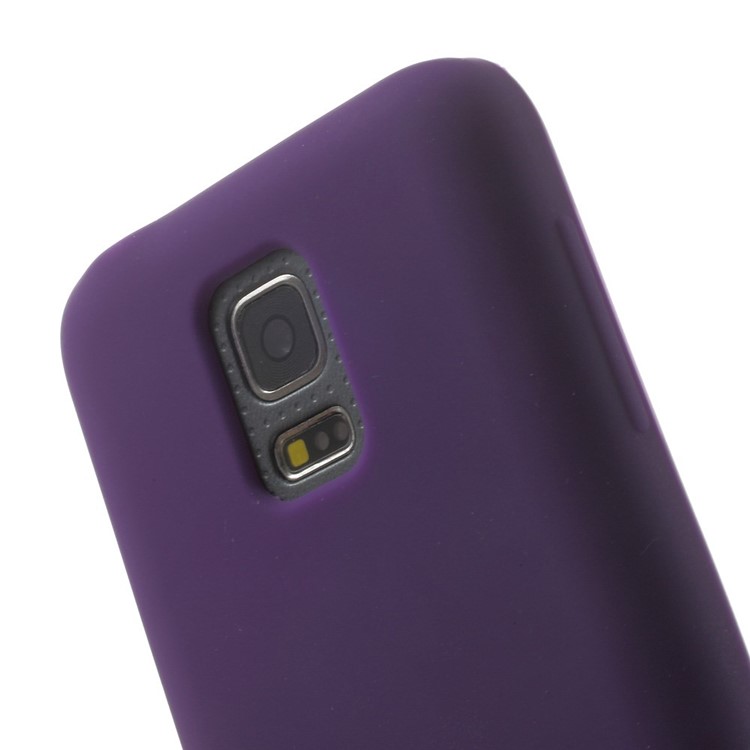 Silicone Gel Shell for Samsung Galaxy S5 mini G800 - Purple-5