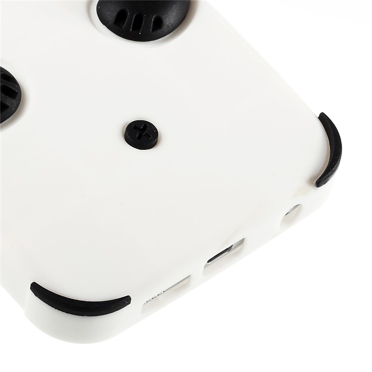 3D Panda Silicone Case for Samsung Galaxy S6 G920 - Black-5