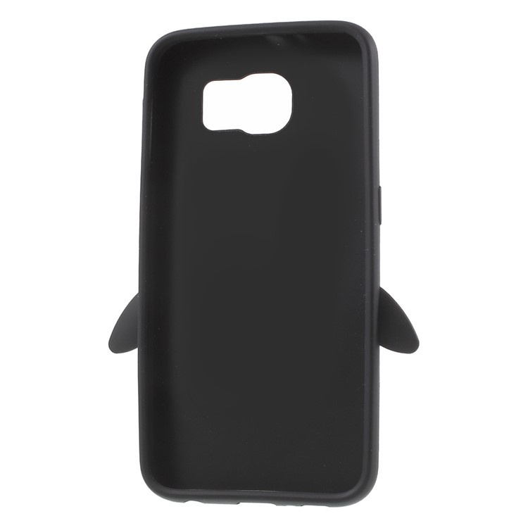 Cute 3D Penguin Soft Silicone Back Case for Samsung Galaxy S6 G920 - Black-6