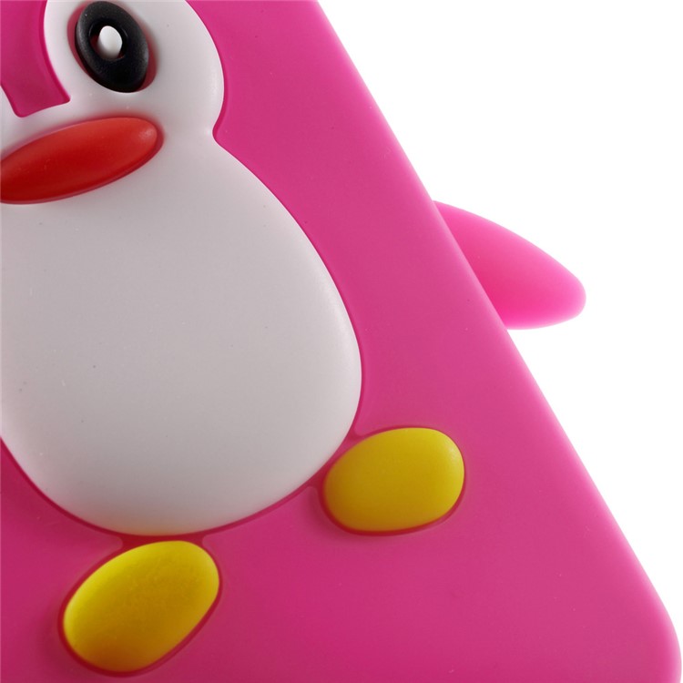 Cute 3D Penguin Soft Silicone Back Case for Samsung Galaxy S6 G920 - Rose-5
