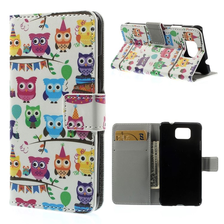 

Multiple Owls for Samsung Galaxy Alpha G850F G850A Stand Leather Wallet Shell