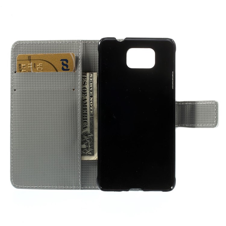 Sleeping Owl for Samsung Galaxy Alpha G850F G850A Stand Leather Wallet Shell-6