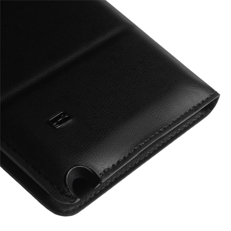 View Window Leather Flip Battery Door Cover for Samsung Galaxy Note 4 N910 - Black-5