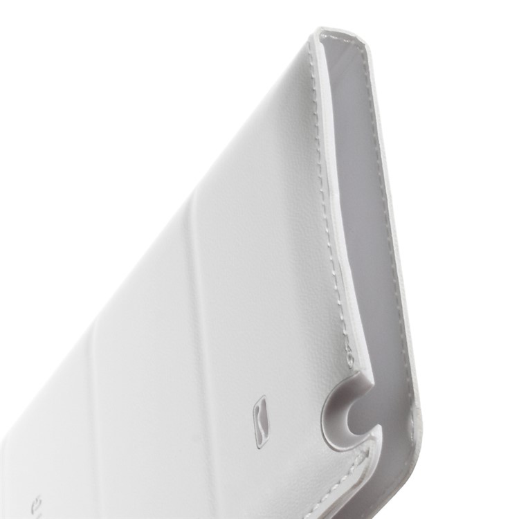 View Window Leather Flip Battery Door Cover for Samsung Galaxy Note 4 N910 - White-5