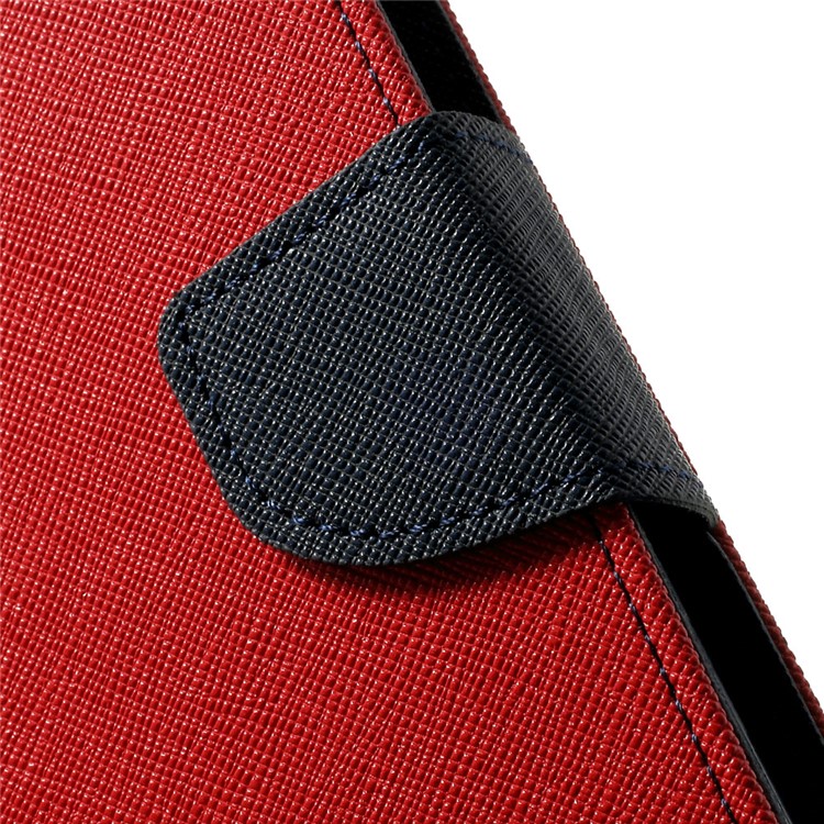Mercury GOOSPERY Fancy Diary Leather Wallet Case for Samsung Galaxy S5 mini G800 w/ Stand - Red-8