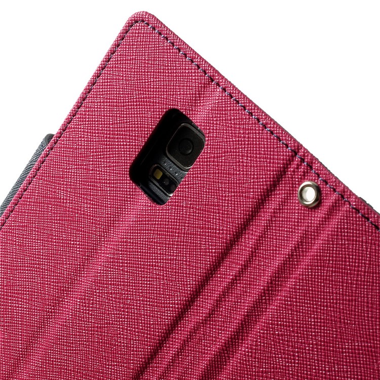 Mercury GOOSPERY Fancy Diary Leather Wallet Case for Samsung Galaxy S5 mini G800 w/ Stand - Rose-6