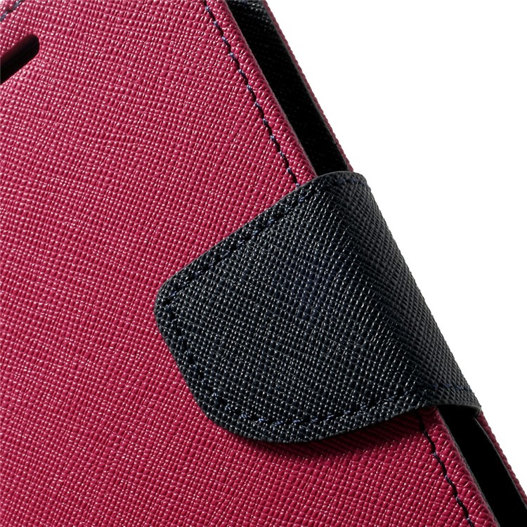 Mercury GOOSPERY Fancy Diary Leather Wallet Case for Samsung Galaxy S5 mini G800 w/ Stand - Rose-7