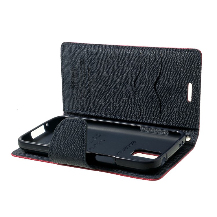 Mercury GOOSPERY Fancy Diary Leather Wallet Case for Samsung Galaxy S5 mini G800 w/ Stand - Rose-9