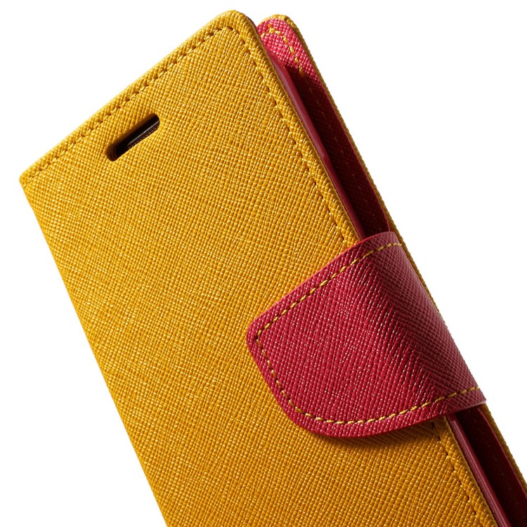 Mercury GOOSPERY Fancy Diary Leather Wallet Cover for Samsung Galaxy S5 mini G800 w/ Stand - Orange-7