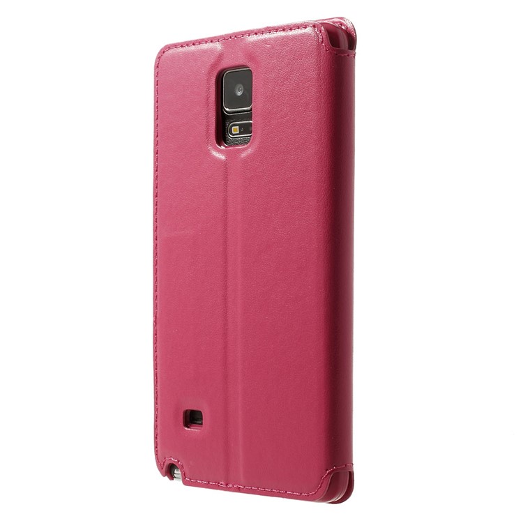 Roar Korea Noble View Leather Card Slot Cover for Samsung Galaxy Note 4 N910 - Rose-2
