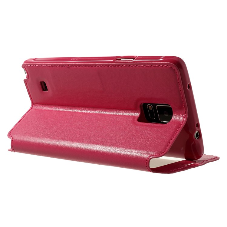 Roar Korea Noble View Leather Card Slot Cover for Samsung Galaxy Note 4 N910 - Rose-4