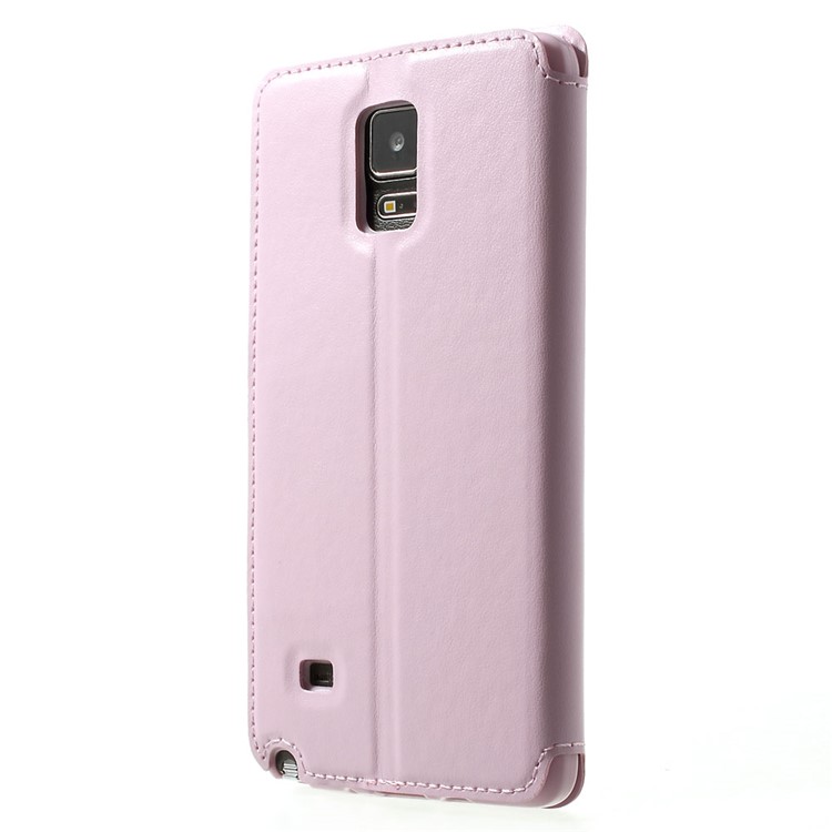 Roar Korea Noble View Leather Card Slot Cover for Samsung Galaxy Note 4 N910 - Pink-2