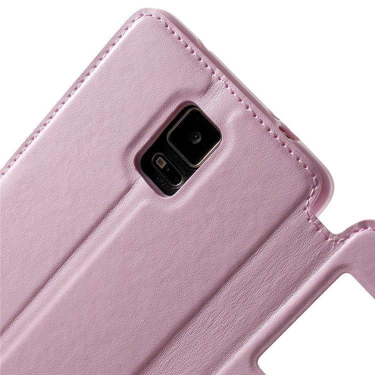 Roar Korea Noble View Leather Card Slot Cover for Samsung Galaxy Note 4 N910 - Pink-6