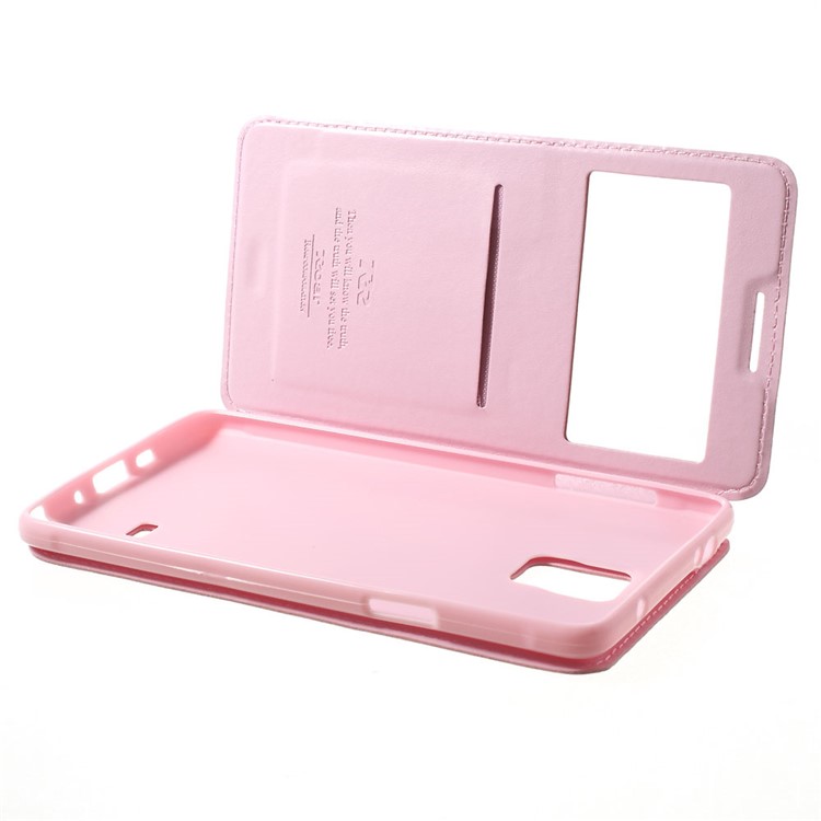 Roar Korea Noble View Leather Card Slot Cover for Samsung Galaxy Note 4 N910 - Pink-9