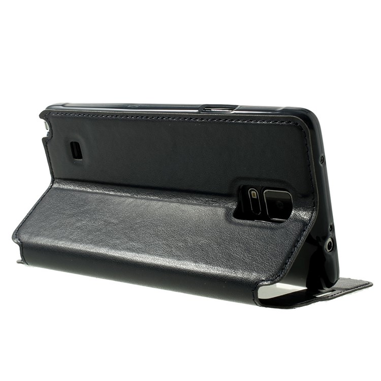 Roar Korea Noble View Leather Stand Cover for Samsung Galaxy Note 4 N910 - Deep Blue-4