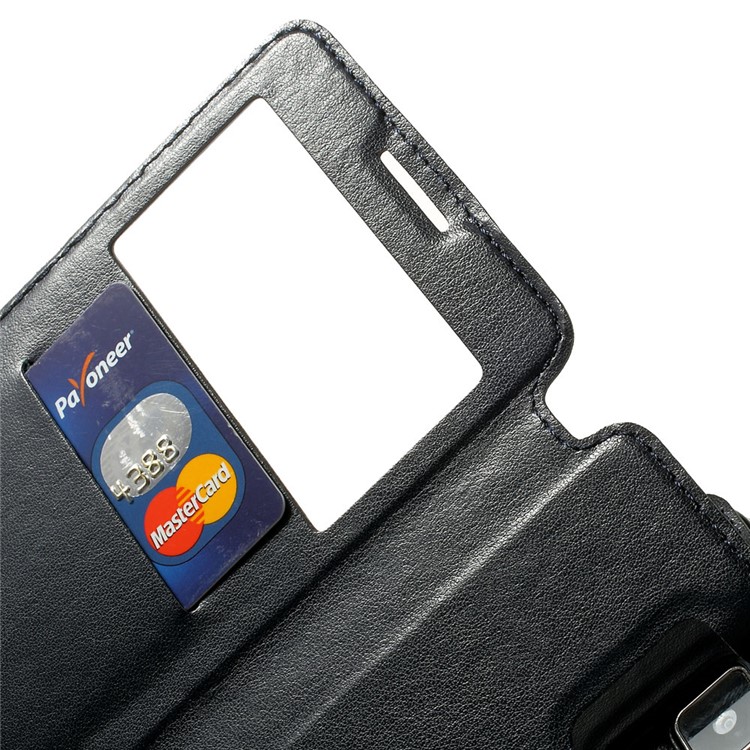 Roar Korea Noble View Leather Stand Cover for Samsung Galaxy Note 4 N910 - Deep Blue-6