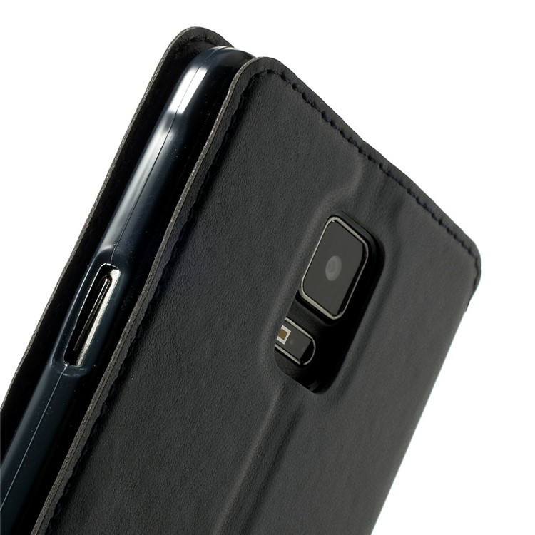 Roar Korea Noble View Leather Stand Cover for Samsung Galaxy Note 4 N910 - Deep Blue-9