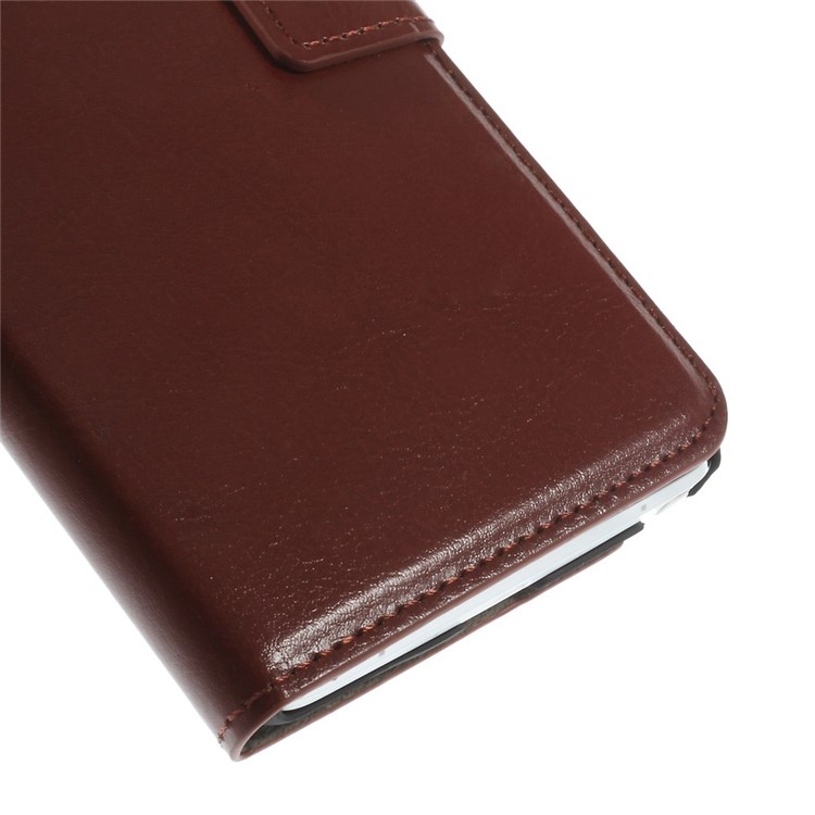 Brown for Samsung Galaxy Note 4 N910 Crazy Horse Wallet Stand Leather Skin Case-7