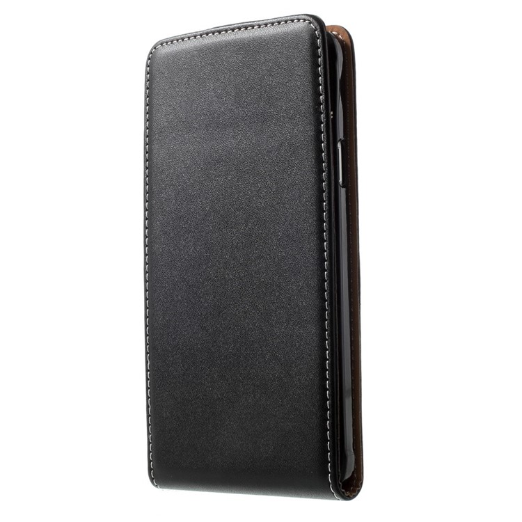 Black Card Holder Vertical Flip PU Leather Case for Samsung Galaxy Note 4 N910-3