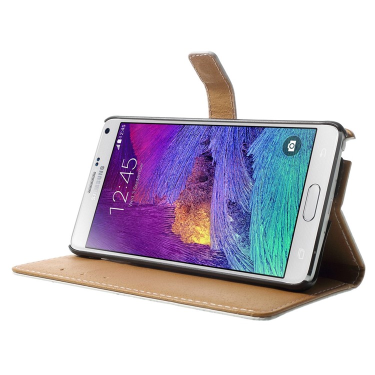 For Samsung Galaxy Note 4 N910 Wallet PU Leather Case with Stand - Crown & Moroccan Pattern-3