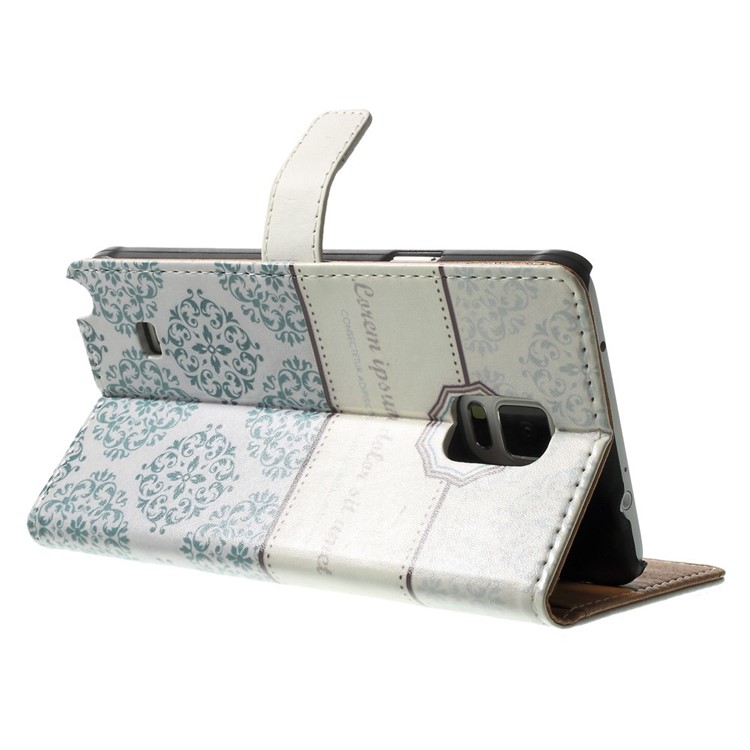 For Samsung Galaxy Note 4 N910 Wallet PU Leather Case with Stand - Crown & Moroccan Pattern-4