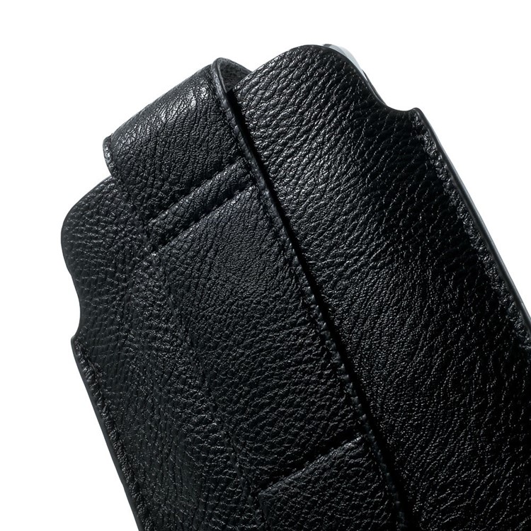 PU Leather Pouch Case w/ Card Slot for Samsung Galaxy Note 4 N910, Size: 16.5 x 9.8cm - Black-5