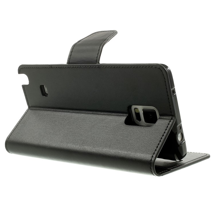 Mercury GOOSPERY Sonata Diary Leather Wallet Case w/ Stand for Samsung Galaxy Note 4 N910 - Black-4