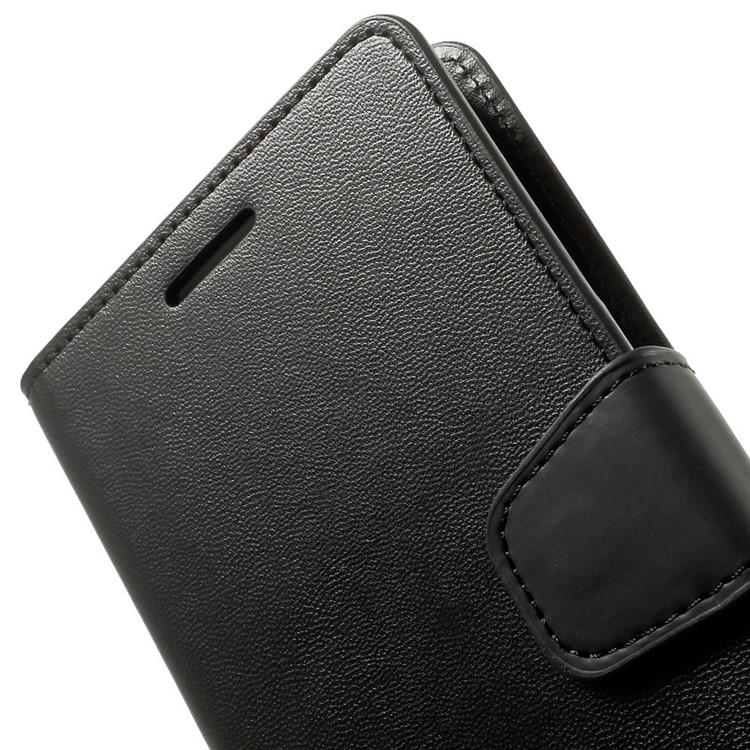 Mercury GOOSPERY Sonata Diary Leather Wallet Case w/ Stand for Samsung Galaxy Note 4 N910 - Black-9