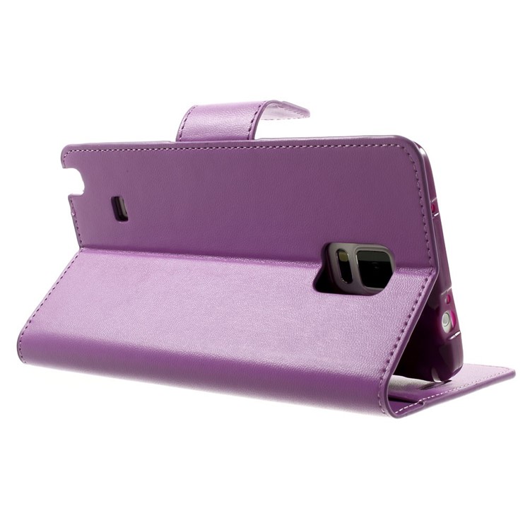 Mercury GOOSPERY Sonata Diary Leather Magnetic Case Stand for Samsung Galaxy Note 4 N910 - Purple-4